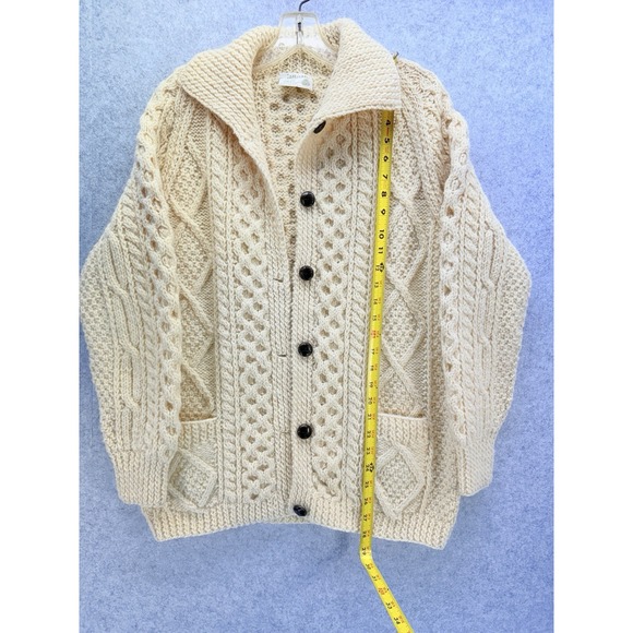 Carraig Aran Ireland Cable Knit Wool Fisherman's Sweater-No Size - See Pics - Picture 3 of 7